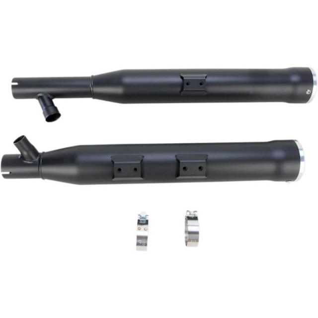 TERMINALI COBRA RPT SLIP-ON NERI DA 3" PER SOFTAIL FAT BOY, DEUCE 2000-2006 - ATTACCHI