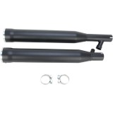 TERMINALI COBRA RPT SLIP-ON NERI DA 3" PER SOFTAIL FAT BOY, DEUCE 2000-2006 - LATO