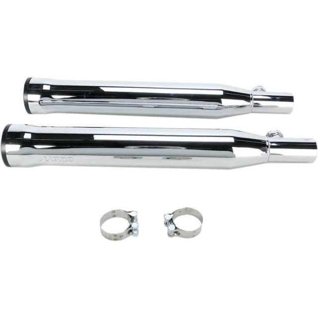COBRA RPT SLIP-ONS 3" CHROME MUFFLERS FOR HARLEY DAVIDSON SOFTAIL 2000-2006 - SIDE