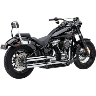 COBRA RPT SLIP-ONS 3" CHROME MUFFLERS FOR HARLEY DAVIDSON SOFTAIL 2018-2021