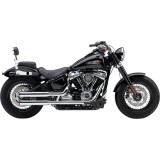COBRA RPT SLIP-ONS 3" CHROME MUFFLERS FOR HARLEY DAVIDSON SOFTAIL 2018-2021 - SIDE
