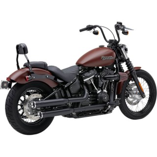 TERMINALI COBRA RPT SLIP-ON NERI DA 3" PER HARLEY SOFTAIL 2018-2021