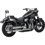 COBRA RPT SLIP-ONS 3" CHROME MUFFLERS FOR HARLEY SOFTAIL DELUXE, HERITAGE 2018-2021