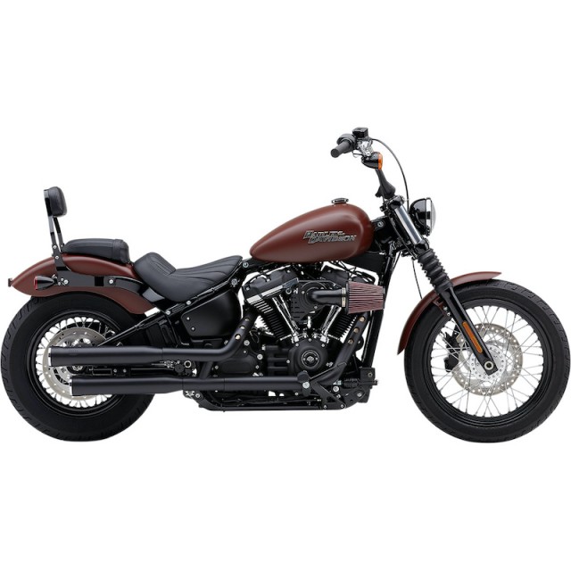 TERMINALI COBRA RPT SLIP-ON NERI DA 3" PER SOFTAIL DELUXE, HERITAGE 2018-2021 - LATO