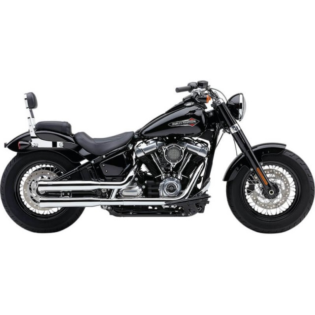 TERMINALI COBRA NEIGHBORHOOD HATER CROMO PER HARLEY DAVIDSON SOFTAIL 2018-2021 - LATO