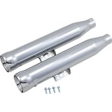 COBRA NEIGHBORHOOD HATER CHROME MUFFLERS FOR HARLEY SOFTAIL DELUXE, HERITAGE 2018-2021 - DETAIL
