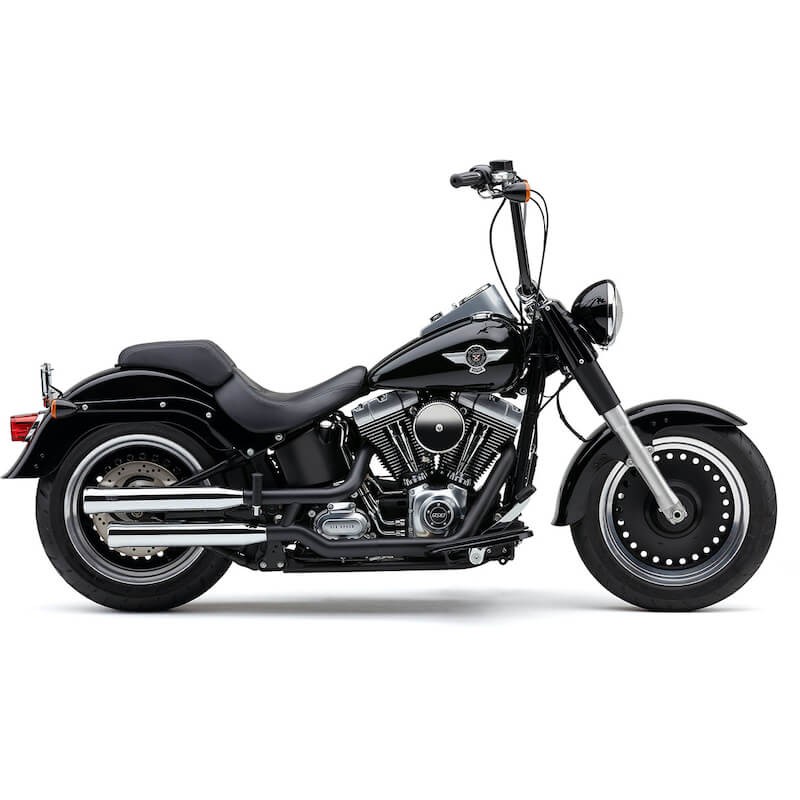 TERMINALI COBRA NEIGHBORHOOD HATER CROMO PER HARLEY DAVIDSON SOFTAIL FAT BOY, DEUCE 2007-2017