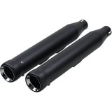 COBRA NEIGHBORHOOD HATER BLACK MUFFLERS FOR HARLEY DAVIDSON SOFTAIL FAT BOY, DEUCE 2007-2017 - DETAIL