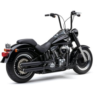 TERMINALI COBRA NEIGHBORHOOD HATER NERI PER HARLEY DAVIDSON SOFTAIL FAT BOY, DEUCE 2007-2017