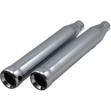COBRA NEIGHBORHOOD HATER CHROME MUFFLERS FOR HARLEY SOFTAIL DELUXE, CROSS BONES 2005-2017