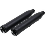 COBRA NEIGHBORHOOD HATER BLACK MUFFLERS FOR HARLEY SOFTAIL DELUXE, CROSS BONES 2005-2017