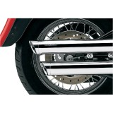 COBRA SLIP-ONS 3" CHROME MUFFLERS FOR HARLEY DAVIDSON SOFTAIL FAT BOY, DEUCE 2007-2017 - END CAPS