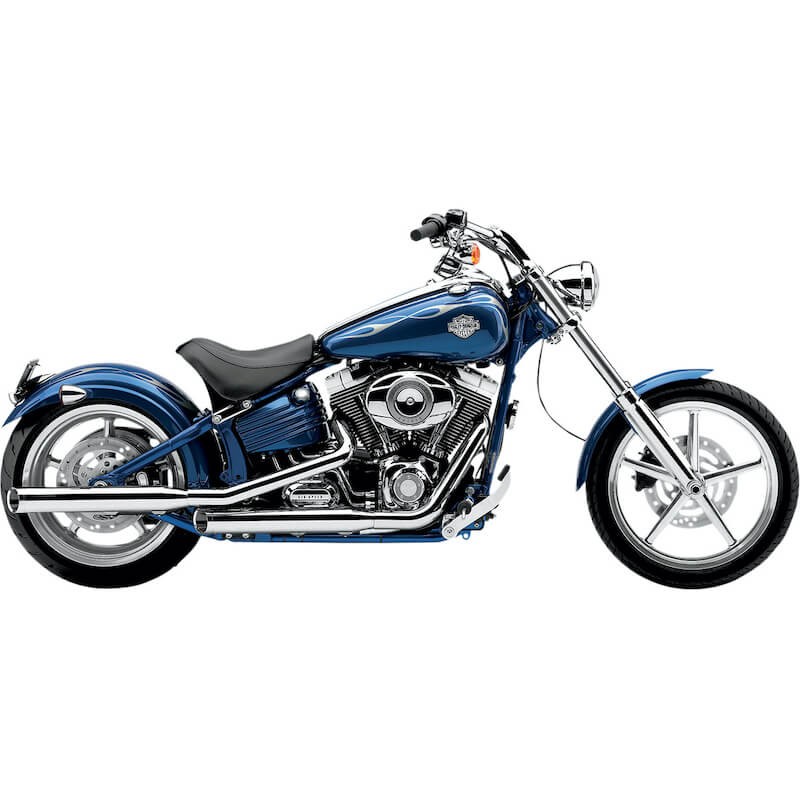 TERMINALI COBRA SLIP-ONS CROMO 3" PER HARLEY DAVIDSON SOFTAIL ROCKER 2007-2017