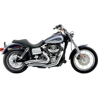 SCARICHI COBRA SPEEDSTER SHORT SWEPT CROMO PER HARLEY SOFTAIL DYNA 2012-2017