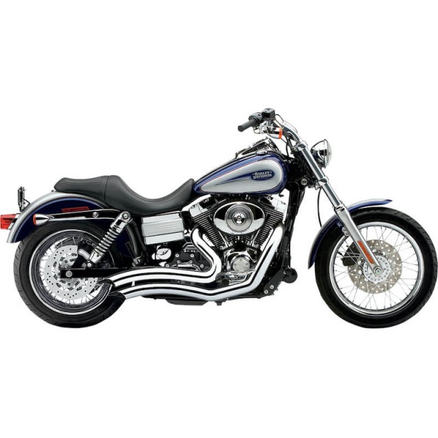 SCARICHI COBRA SPEEDSTER SHORT SWEPT CROMO PER HARLEY SOFTAIL DYNA 2012-2017