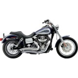 SCARICHI COBRA SPEEDSTER SHORT SWEPT CROMO PER HARLEY SOFTAIL DYNA 2012-2017