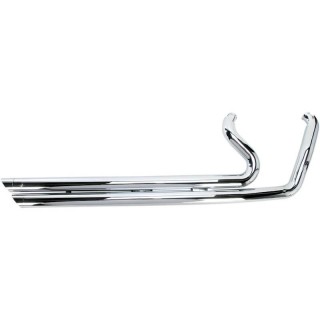 COBRA SPEEDSTER SLASHDOWN CHROME LONG EXHAUST FOR HARLEY DAVIDSON DYNA 2012-2017