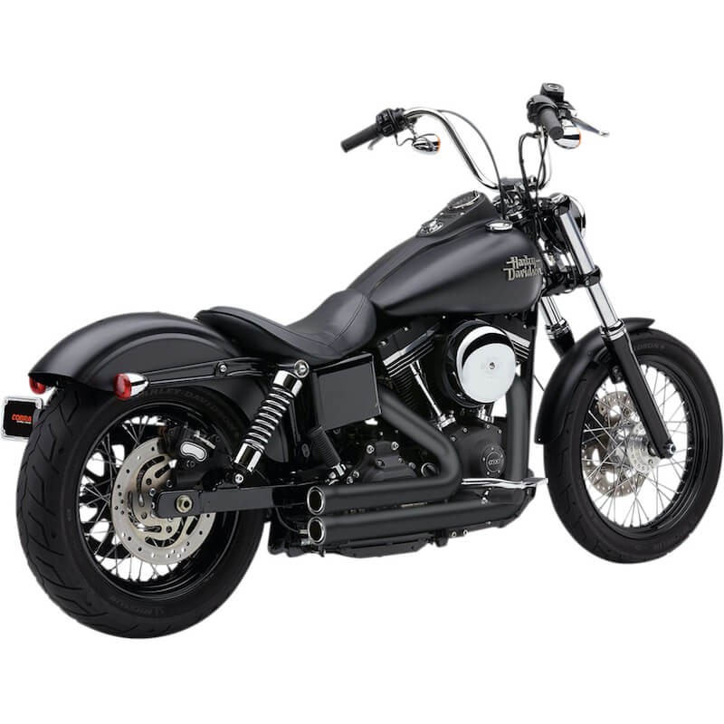 SCARICHI COBRA SPEEDSTER 909 SHORT NERI PER HARLEY DAVIDSON DYNA 2012-2017
