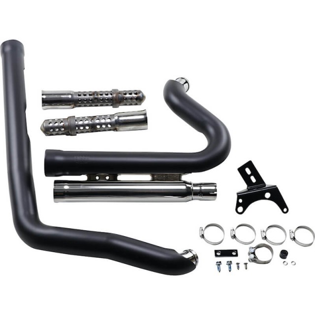 COBRA SPEEDSTER 909 BLACK EXHAUST FOR HARLEY DAVIDSON DYNA 2006-2011 - PARTS