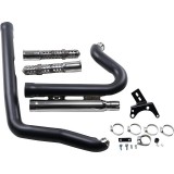 SCARICHI COBRA SPEEDSTER 909 SHORT NERI PER HARLEY DAVIDSON DYNA 2006-2011 - ESPLOSO