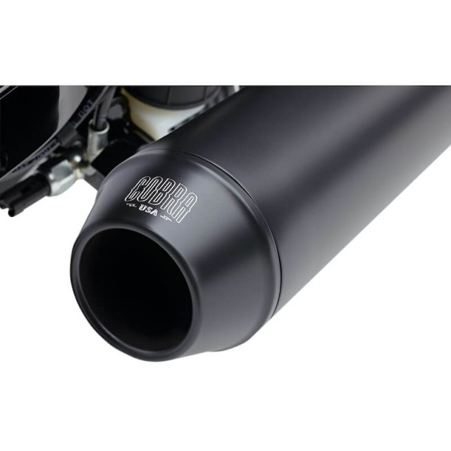 SCARICO COBRA EL DIABLO CONICO 2-IN-1 NERO PER HARLEY DAVIDSON DYNA 2012-2017 - LOGO