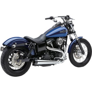 COBRA EL DIABLO CONIC 2-IN-1 CHROME 4" EXHAUST FOR HARLEY DAVIDSON DYNA 2012-217