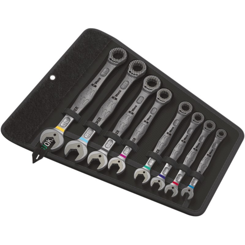 SET WERA JOKER 8 IMPERIAL CON CHIAVI COMBINATE A CRICCHETTO, IN POLLICI