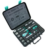 SET WERA CHIAVE A CRICCHETTO ZYKLOP SPEED CON ATTACCO DA 3/8" POLLICI - 38 PEZZI