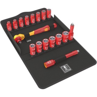 KIT WERA CHIAVE A CRICCHETTO ZYKLOP ISOLATO CON ATTACCO DA 3/8" POLLICI