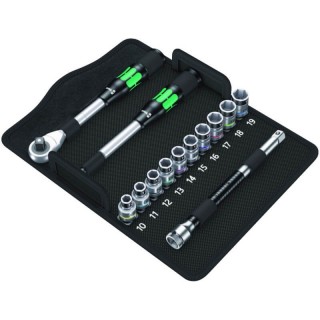 KIT WERA CHIAVE A CRICCHETTO ZYKLOP HYBRID CON ATTACCO DA 1/2" METRICO