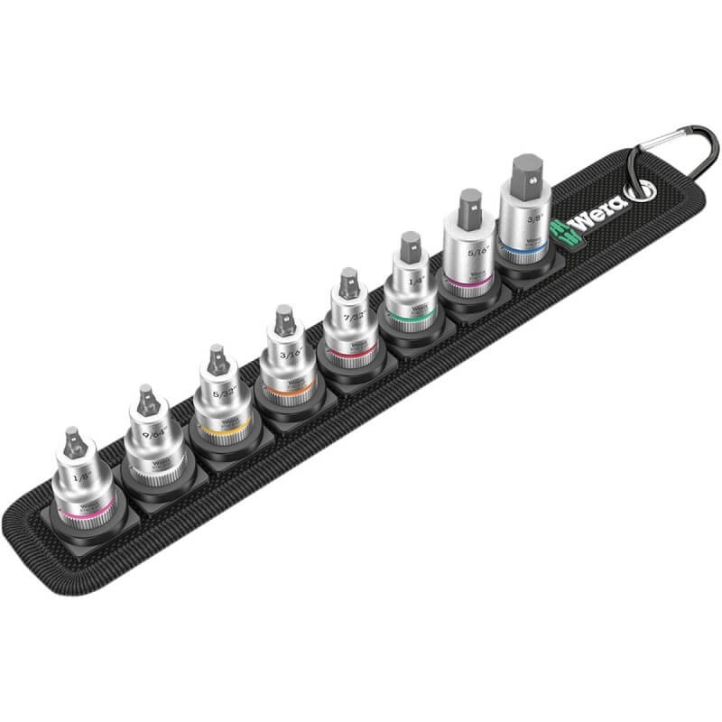 KIT WERA ZYKLOP INSERTI A BUSSOLA PER VITI AD ESAGONO CAVO - ATTACCO DA 3/8"