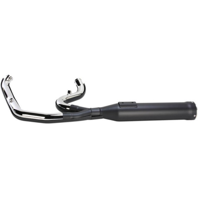 COBRA POWERPRO HP RPT 2-IN-1 BLACK EXHAUST FOR HARLEY DAVIDSON DYNA 2012-2017 - BACK
