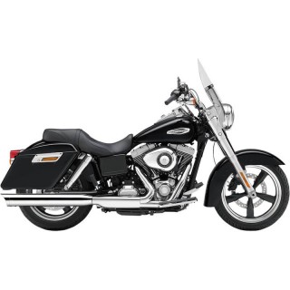 COBRA SLASHDOWN 4" CHROME MUFFLER FOR HARLEY DYNA SWITCHBACK 2012-2016