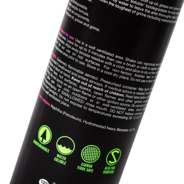 SGRASSATORE MOTO BIODEGRADABILE MUC-OFF 500ML - DETTAGLIO