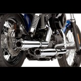 COBRA RPT SLIP-ONS 3" CHROME MUFFLERS FOR HARLEY DAVIDSON DYNA 1999-2017
