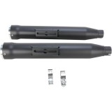 COBRA RPT SLIP-ONS 3" BLACK MUFFLERS FOR HARLEY DAVIDSON DYNA 1999-2017 - RAIL