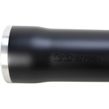 COBRA RPT SLIP-ONS 3" BLACK MUFFLERS FOR HARLEY DAVIDSON DYNA FAT BOB, WIDE GLIDE - LOGO
