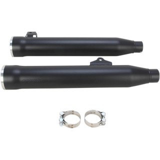 COBRA RPT SLIP-ONS 3" BLACK MUFFLERS FOR HARLEY DAVIDSON DYNA FAT BOB, WIDE GLIDE