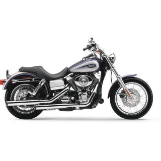 TERMINALI COBRA SLIP-ON 3" CROMATI PER HARLEY DAVIDSON DYNA 1999-2017 - SIDE