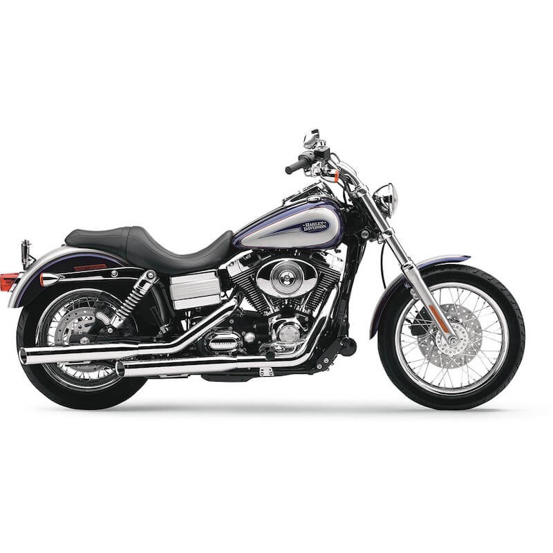 TERMINALI COBRA SLIP-ON 3" CROMATI PER HARLEY DAVIDSON DYNA 1999-2017 - SIDE