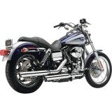 TERMINALI COBRA SLIP-ON 3" CROMATI PER HARLEY DYNA FAT BOB, WIDE GLIDE