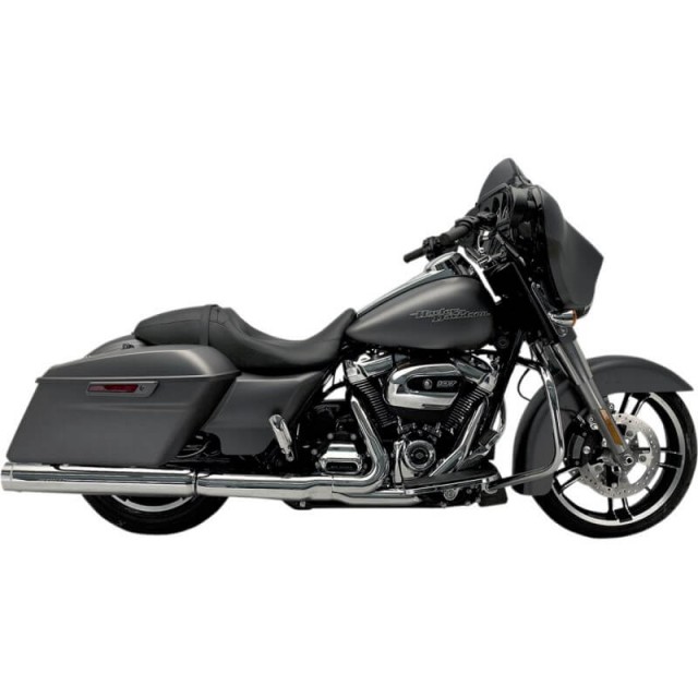 KERKER MUFFLERS SLIP-ON STOUT CHROME FOR HARLEY TOURING 2017-2021 - SIDE
