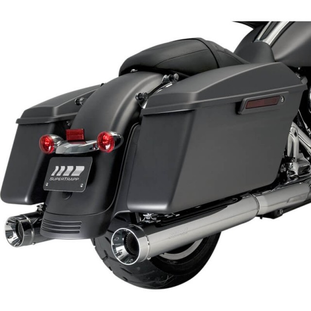KERKER MUFFLERS SLIP-ON STOUT CHROME FOR HARLEY TOURING 2017-2021