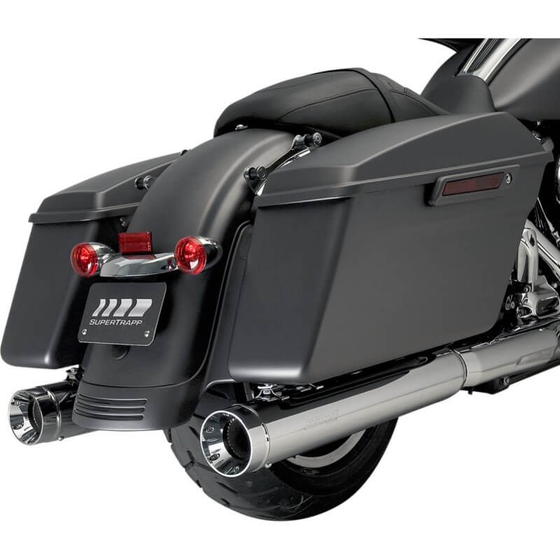 KERKER MUFFLERS SLIP-ON STOUT CHROME FOR HARLEY TOURING 2017-2021