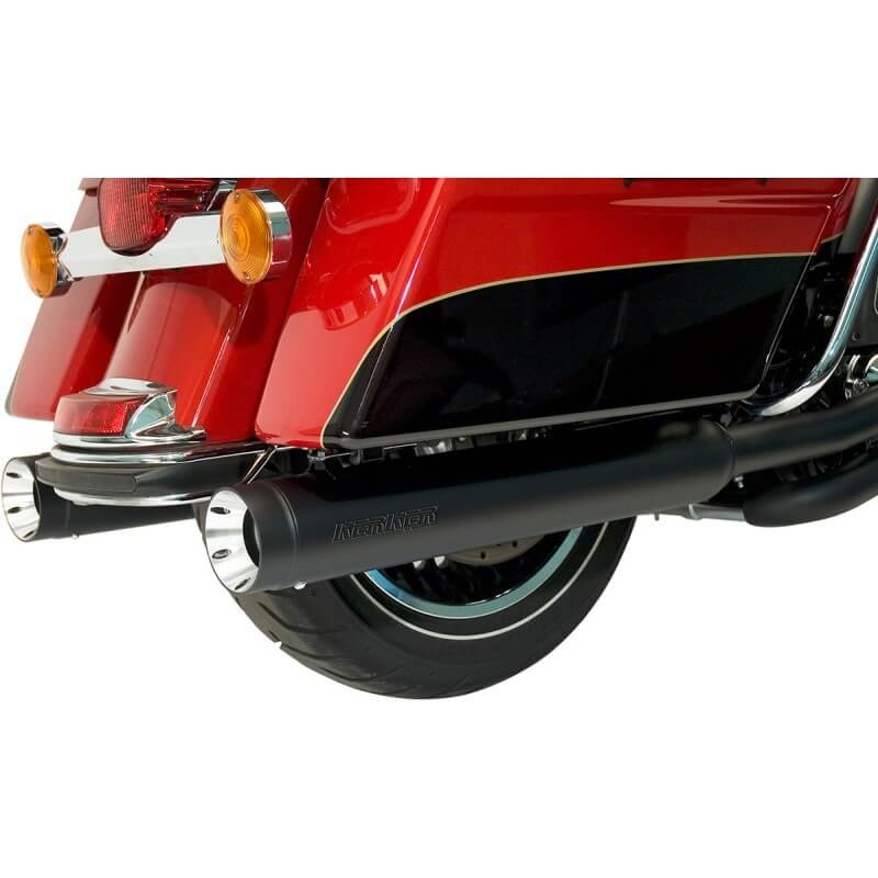 TERMINALI KERKER SLIP-ON STOUT NERI PER HARLEY TOURING 2017-2021