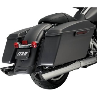KERKER MUFFLERS SLIP-ON SLASH CHROME FOR HARLEY TOURING 2017-2021