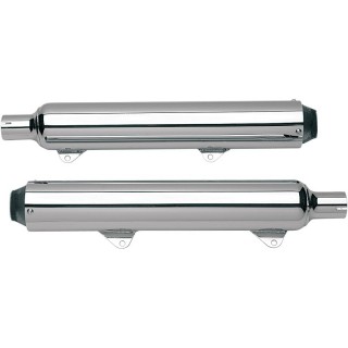 KERKER 3-1/2" SLIP-ON CHROME MUFFLERS FOR HARLEY TOURING 2010-2016
