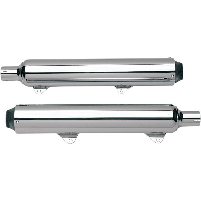 KERKER 3-1/2" SLIP-ON CHROME MUFFLERS FOR HARLEY TOURING 2010-2016