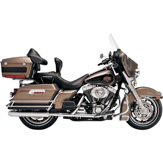 TERMINALI KERKER 3-1/2" SLIP-ON CROMATI PER HARLEY TOURING 1995-2009 - LATO