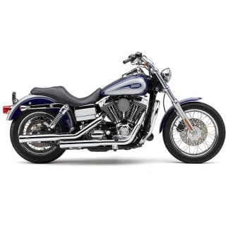 COBRA NEIGHBORHOOD HATER CHROME MUFFLERS FOR HARLEY DAVIDSON DYNA 1995-2017